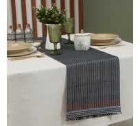 Дорожка Этель серый, 33x182 см, 100% хлопок 9621431