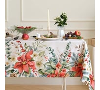 Скатерть Этель Пуансетия 110x149 см, 100% хлопок, саржа 190 г/м2 9896193
