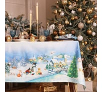 Скатерть Этель Рождественский вечер 110x150 см, с ВГМО, 100% хлопок, саржа 190 г/м2 9907885