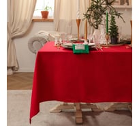 Скатерть Этель New year collection 146x180 см, красный, 100% хлопок, саржа 190 г/м2 10472186