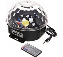 Диско-шар светодиодный Серпантин "Каледоскоп", LED (красный, зеленый, синий), USB+mp3+пульт (220V) 765-172