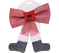 Бант на елку Серпантин "Веселье" 20*24 см, Красный 185-0692