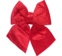 Бант на елку Серпантин "Велюровый стиль" 15*20 см, красный 201-3525