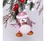 Елочная игрушка Серпантин "Веселый пингвиненок" 11*6*11 см, розовый 916-0733 1