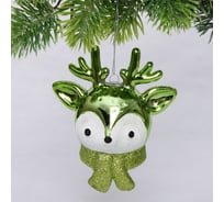 Елочная игрушка Серпантин "Новогодний олененок" 7*11*20 см, зеленый 916-1139