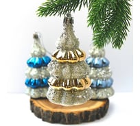 Набор украшений Серпантин SHINE "Magic tree" 6x10 см, 3 шт., night blue/champagne silver/grey 916-1213