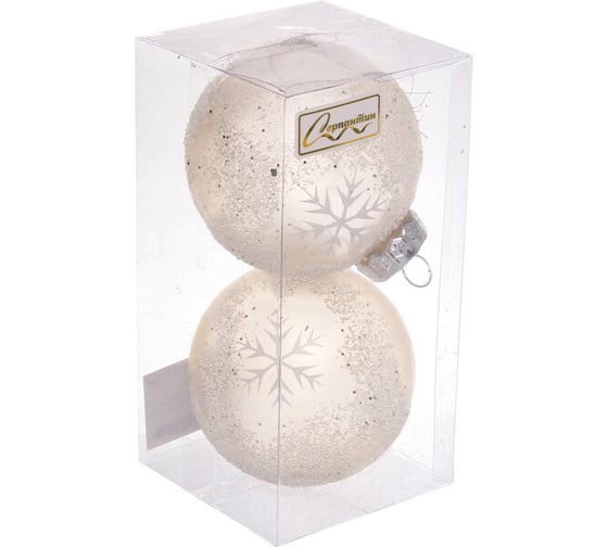 Набор украшений Серпантин SHINE "Snow Sand" 8 см, 2 шт., light champagne 201-1989