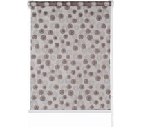 Рулонная штора ПраймДекор "Карусель", коричневый, 140x170 42140181