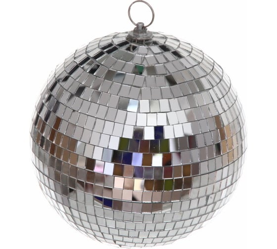 Новогодний шар Серпантин 20 см "Shining Disco", Серебро 196-0372 1