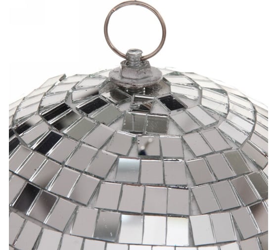 Новогодний шар Серпантин 20 см "Shining Disco", Серебро 196-0372