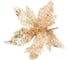 Украшение новогоднее Серпантин "Пуансеттия - Царица ночи" 24 см, Шампань 107-5847 3