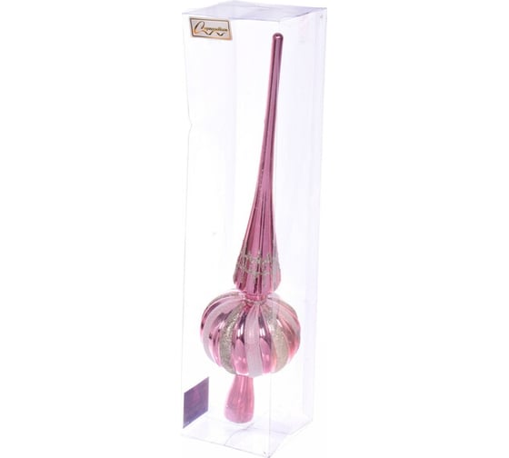 Верхушка на елку Серпантин SHINE "Magic Waves" 33 см, rose pink 201-1946