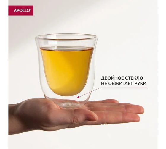 Набор бокалов APOLLO с двойными стенками Campana 250 мл 2 предмета CMP-250