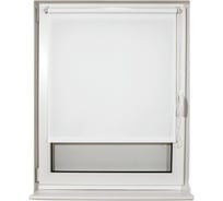 Рулонная штора BRABIX 70х175 см, текстура-лён, защита 55-85%, 200 г/м2, белый S-5, 605990