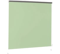 Рулонная штора BRABIX светонепроницаемая Блэкаут, 60х175 см, светло-зеленый/серебро 606009
