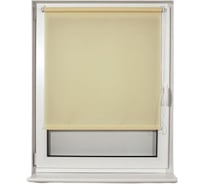 Рулонная штора BRABIX 60х175 см, текстура-лён, защита 55-85%, 200 г/м2, крем S-21 605983