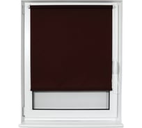 Рулонная штора BRABIX 60х175 см, текстура-лён, защита 55-85%, 200 г/м2, коричневый S-17 605987