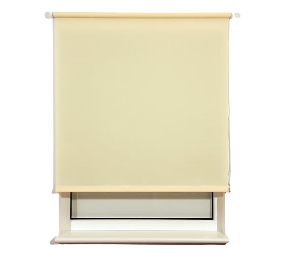 Рулонная штора BRABIX 140х175 см, текстура-лён, защита 55-85%, 200 г/м2, крем S-21 606002 1