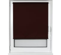 Рулонная штора BRABIX 55х175 см, текстура-лён, защита 55-85%, 200 г/м2, коричневый S-17 605982