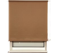 Рулонная штора BRABIX 140х175 см, текстура-лён, защита 55-85%, 200 г/м2, темно-бежевый S-36 606003