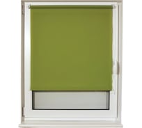 Рулонная штора BRABIX 60х175 см, текстура-лён, защита 55-85%, 200 г/м2, зелёный S-32 605984