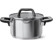 Кастрюля APOLLO Gusto из нержавеющей стали со стеклянной крышкой 2,5 литра GST-25