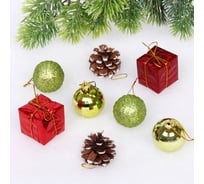 Набор украшений Серпантин Яркая зима 19.5х8х8 см, 20 предметов, Мультицвет 201-4098