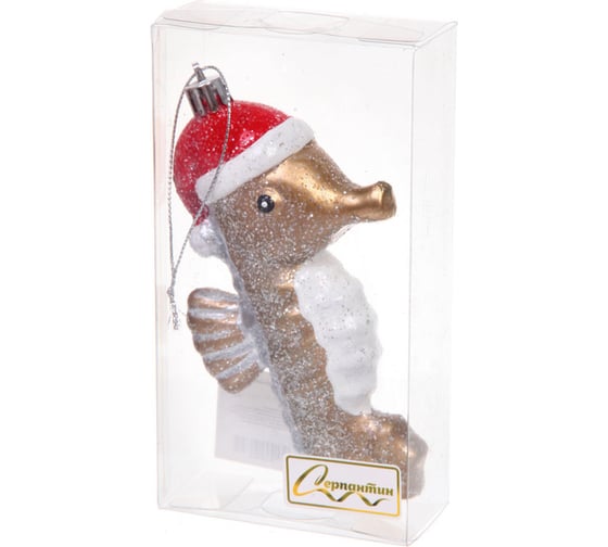 Елочная игрушка Серпантин Новогодний конёк-горбунок 7.5х3х12 см 107-6099