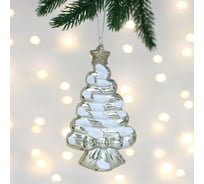 Елочная игрушка Серпантин Сладкая ёлочка 7.5х1.5х14 см, Шампань 107-5985