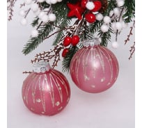 Набор украшений Серпантин SHINE Diamond Tears 8 см, 2 шт., rose pink 201-1929