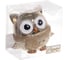 Ёлочная игрушка Серпантин Мудрая сова 10х5х10 см, шампань 916-0740 2
