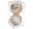 Набор украшений Серпантин SHINE Brilliant pattern 8 см, 2 шт., light champagne 201-1991 2