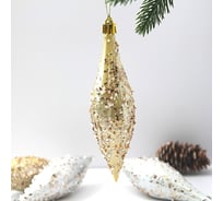 Набор украшений Серпантин SHINE Shining icicles 14.5x4 см, 4 шт., light champagne/silver 201-1938