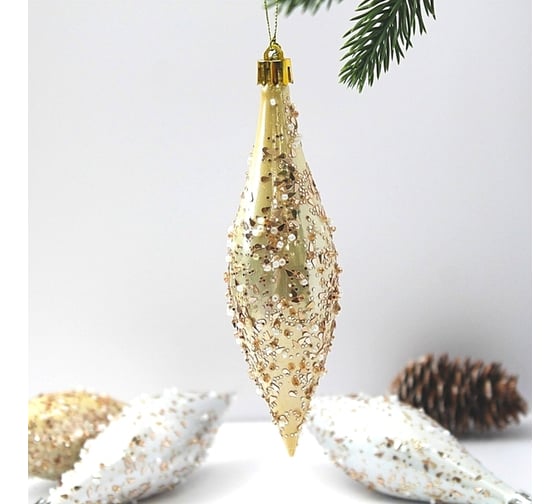 Набор украшений Серпантин SHINE Shining icicles 14.5x4 см, 4 шт., light champagne/silver 201-1938