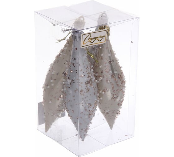 Набор украшений Серпантин SHINE Shining icicles 14.5x4 см, 4 шт., light champagne/silver 201-1938