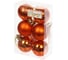 Новогодние шары Серпантин 4 см, 6 шт., Микс фактур, янтарь 196-179 2