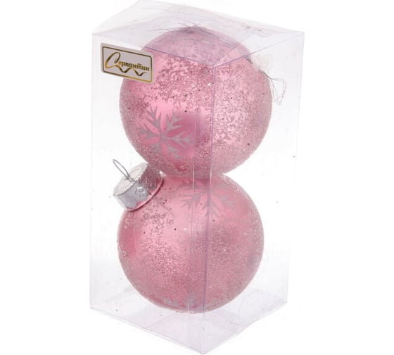 Набор украшений Серпантин SHINE Snow Sand 8 см, 2 шт., rose pink 201-1988