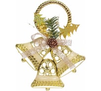 Новогоднее украшение Серпантин Звон колокольчиков 18х23 см, Золото 196-0714