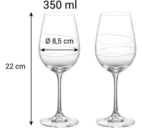 Бокал для вина Tescoma UNO VINO Vista 350 мл, 2 шт 695490