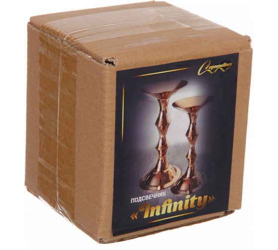 Подсвечник Серпантин INFINITY 11х9х9 см, Золото 114-436