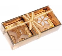 Новогодние свечи Серпантин Искры 18.5x8.5x4 см, золото 193-243