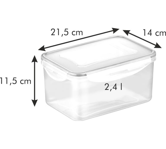 Контейнер Tescoma FRESHBOX 2.4 л, глубокий 892102