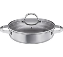 Сковорода Tescoma глубокая SteelCRAFT с крышкой диаметр 24 см, 2 ручки 780564