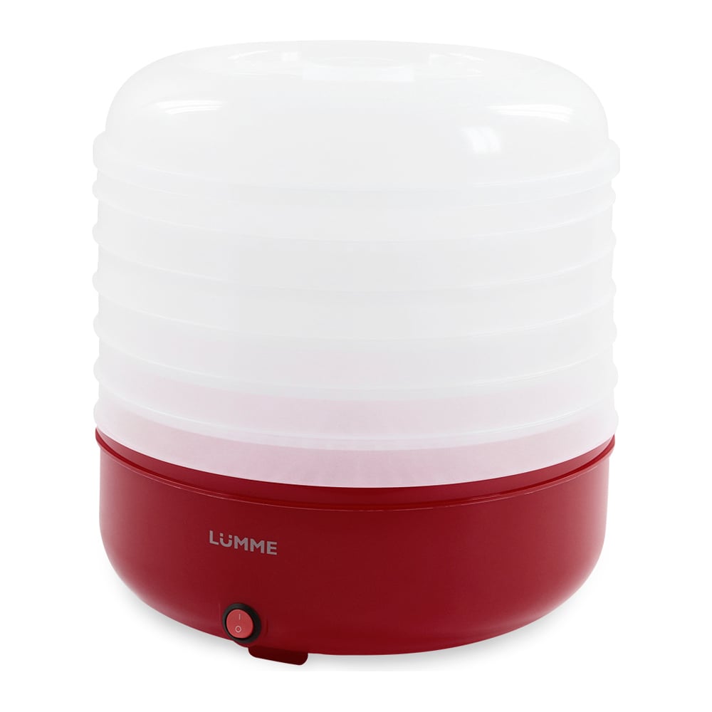 Сушилка для овощей и фруктов LUMME LFD-106PP 6 поддонов красный рубин ...