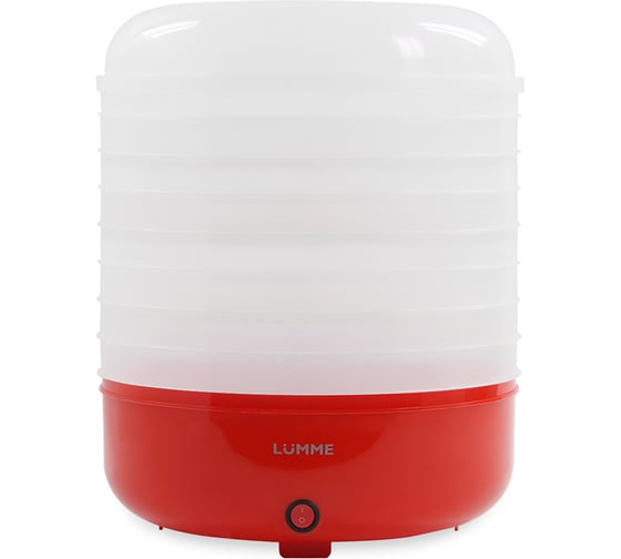 Сушилка для овощей и фруктов LUMME LFD-108PP 8 поддонов красный рубин 40945