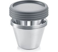 Формочки для панна коты Tescoma из нержавеющей стали GrandCHEF, 4 шт 428718