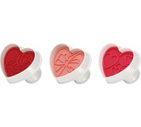 Формочки Tescoma с печатью DELICIA, 3 шт сердечки 630856