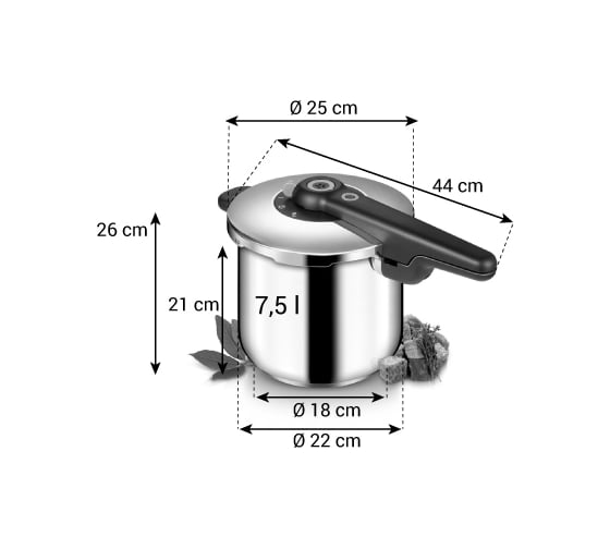 Скороварка Tescoma SmartCLICK 7.5 л 702108