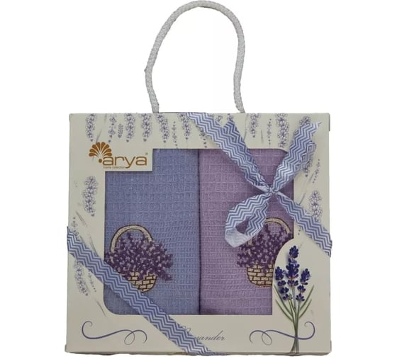 Набор полотенец Arya Home Arya 40x60 см, 2 шт., Amethyst пурпурный 8680943227058