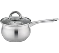 Ковш со стеклянной крышкой Bella Cucina 1,2 л, 14 см, нержавеющая сталь BC-2119 2119-BC